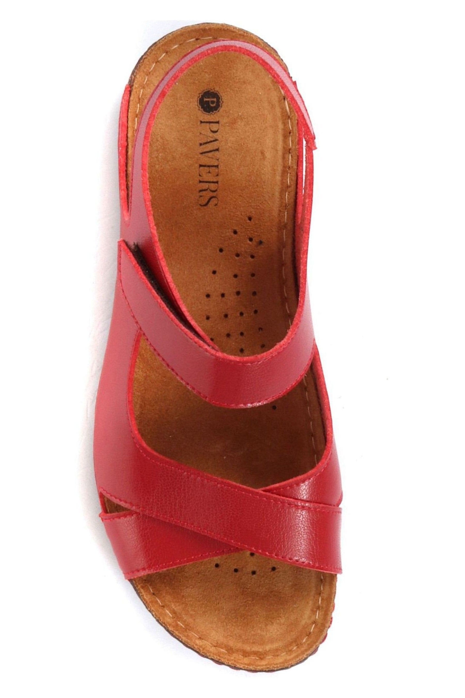 Pavers red sandals on sale