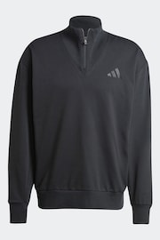 adidas Black All SZN 1/4Z Sweatshirt - Image 7 of 15