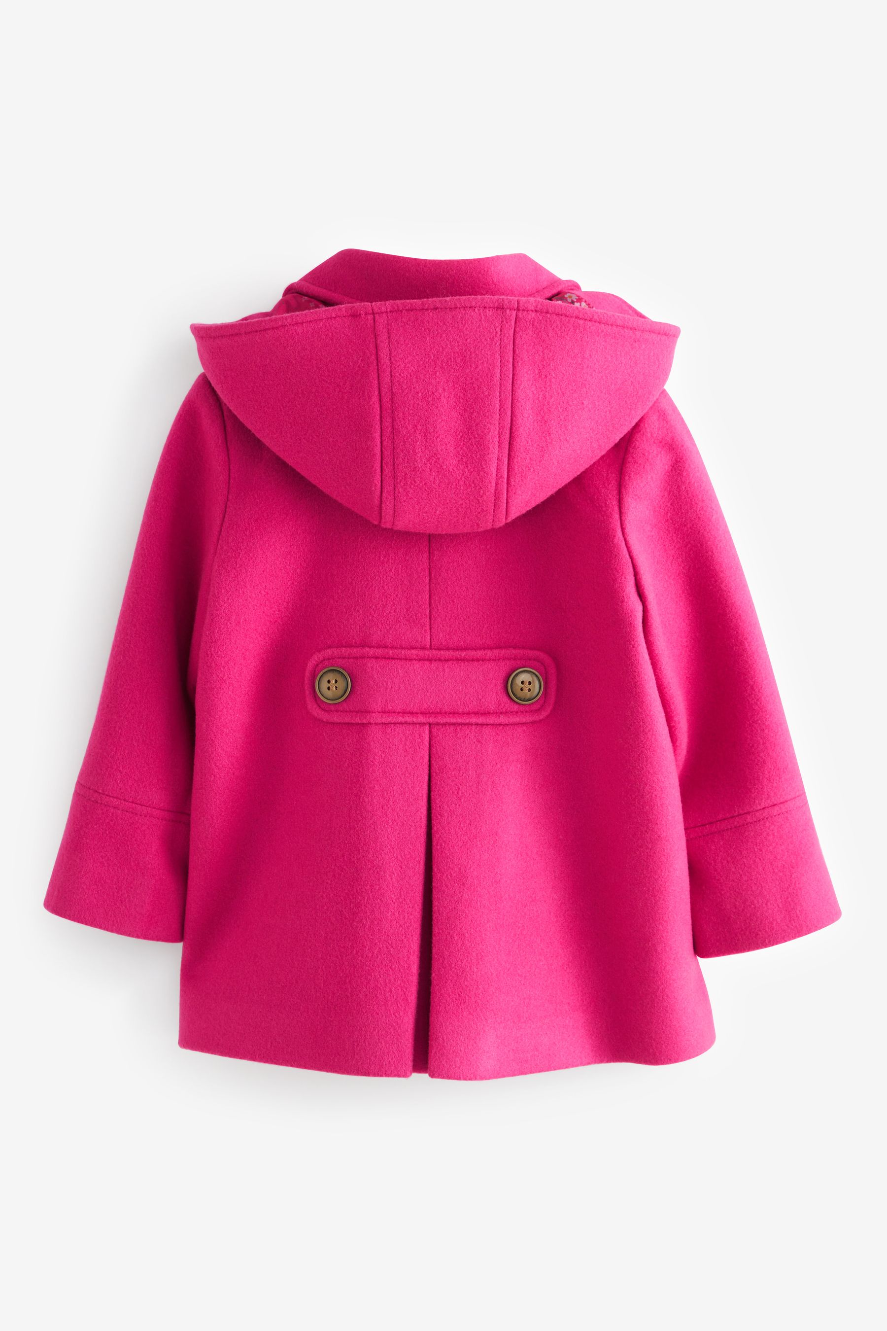 Bright pink wool coat shop