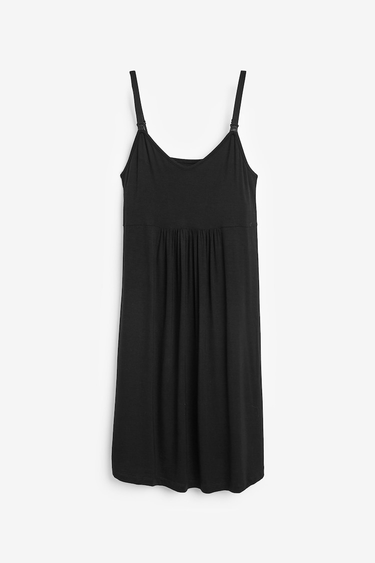 Black Maternity Nursing Nightie Slip - Image 5 of 5