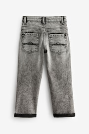 Light Grey Loose Fit Cotton Rich Stretch Jeans (3-17yrs) - Image 2 of 3
