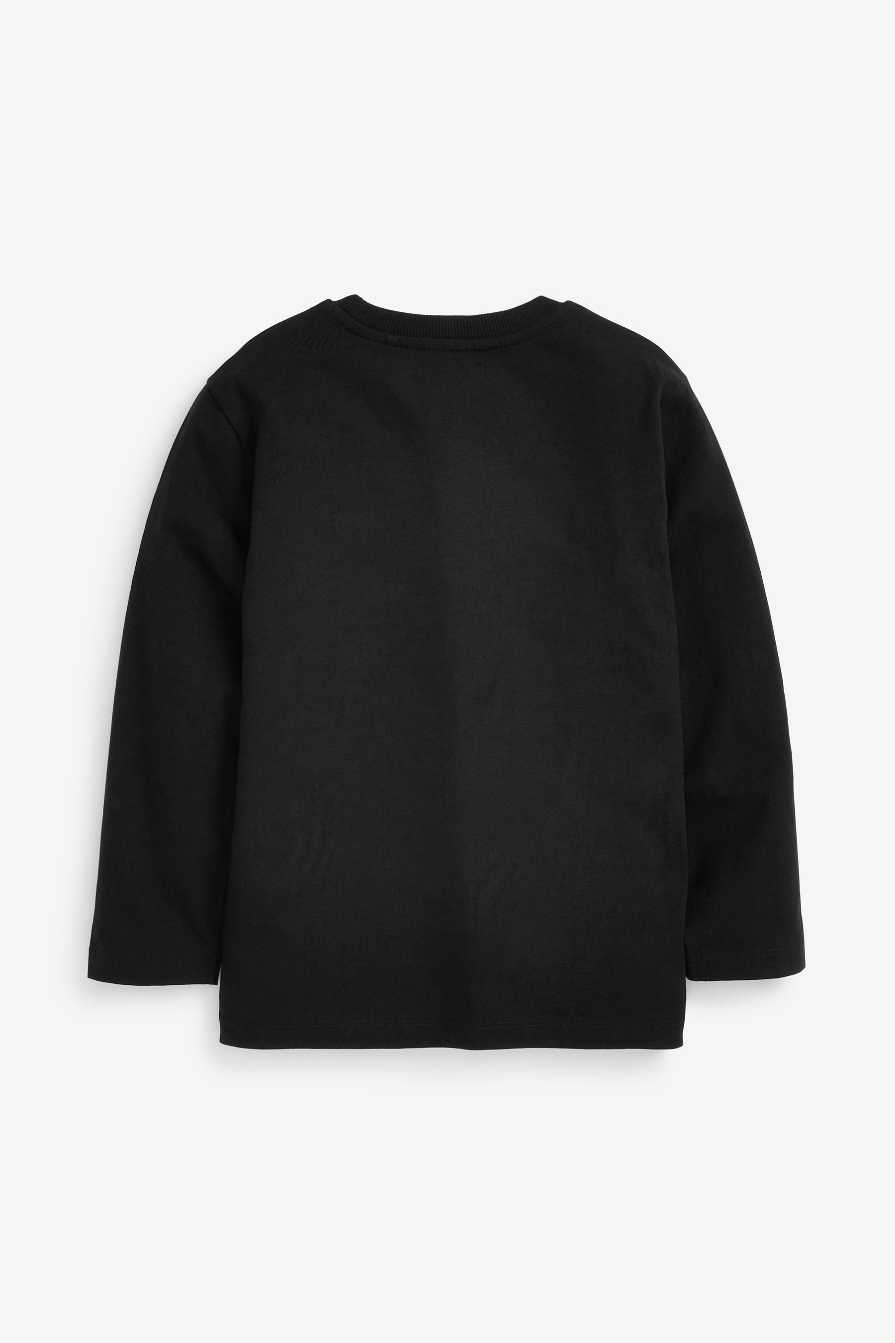 Black long sleeve t shirt child hot sale