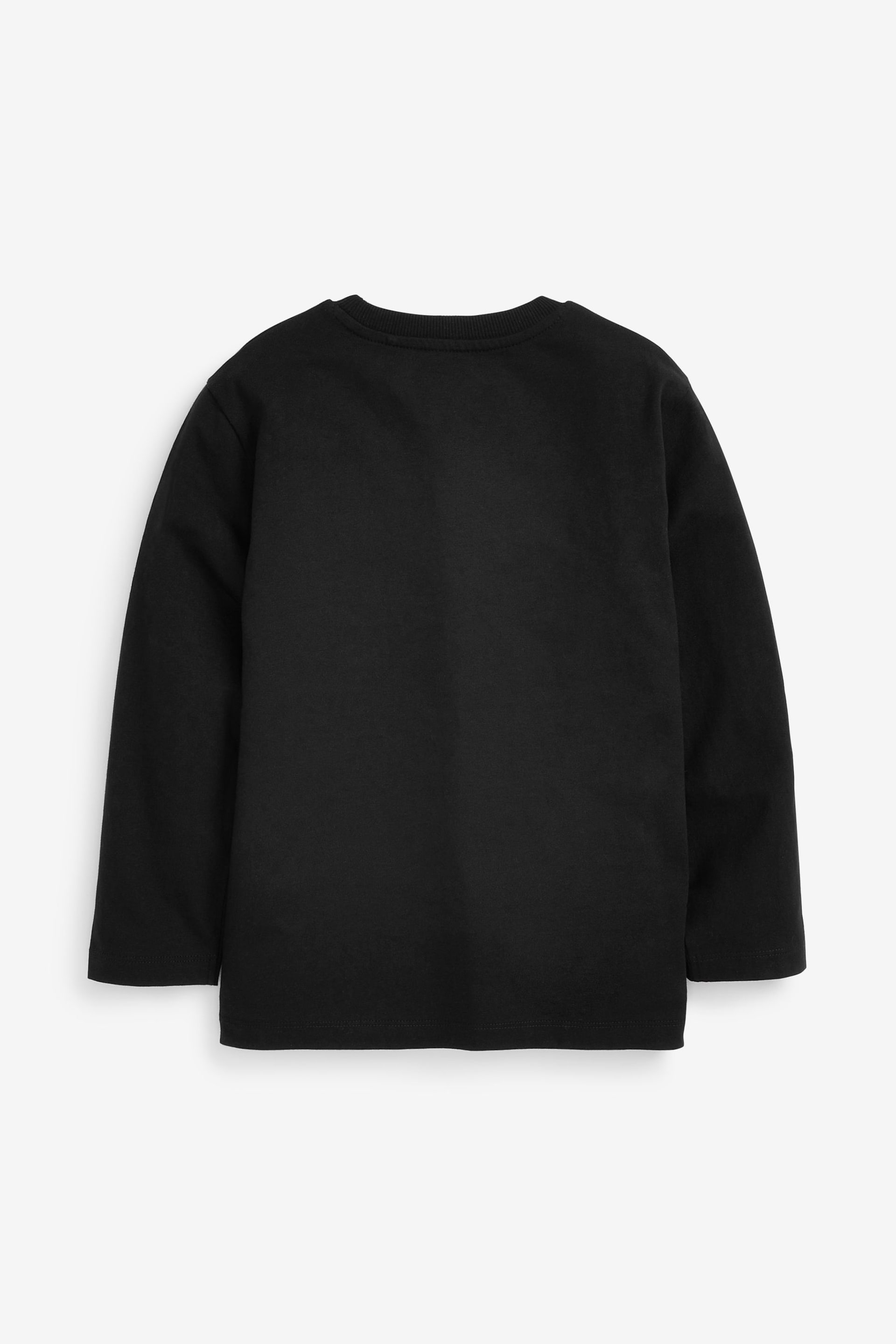Black Long Sleeve T-Shirts (3-16yrs) - Image 3 of 5