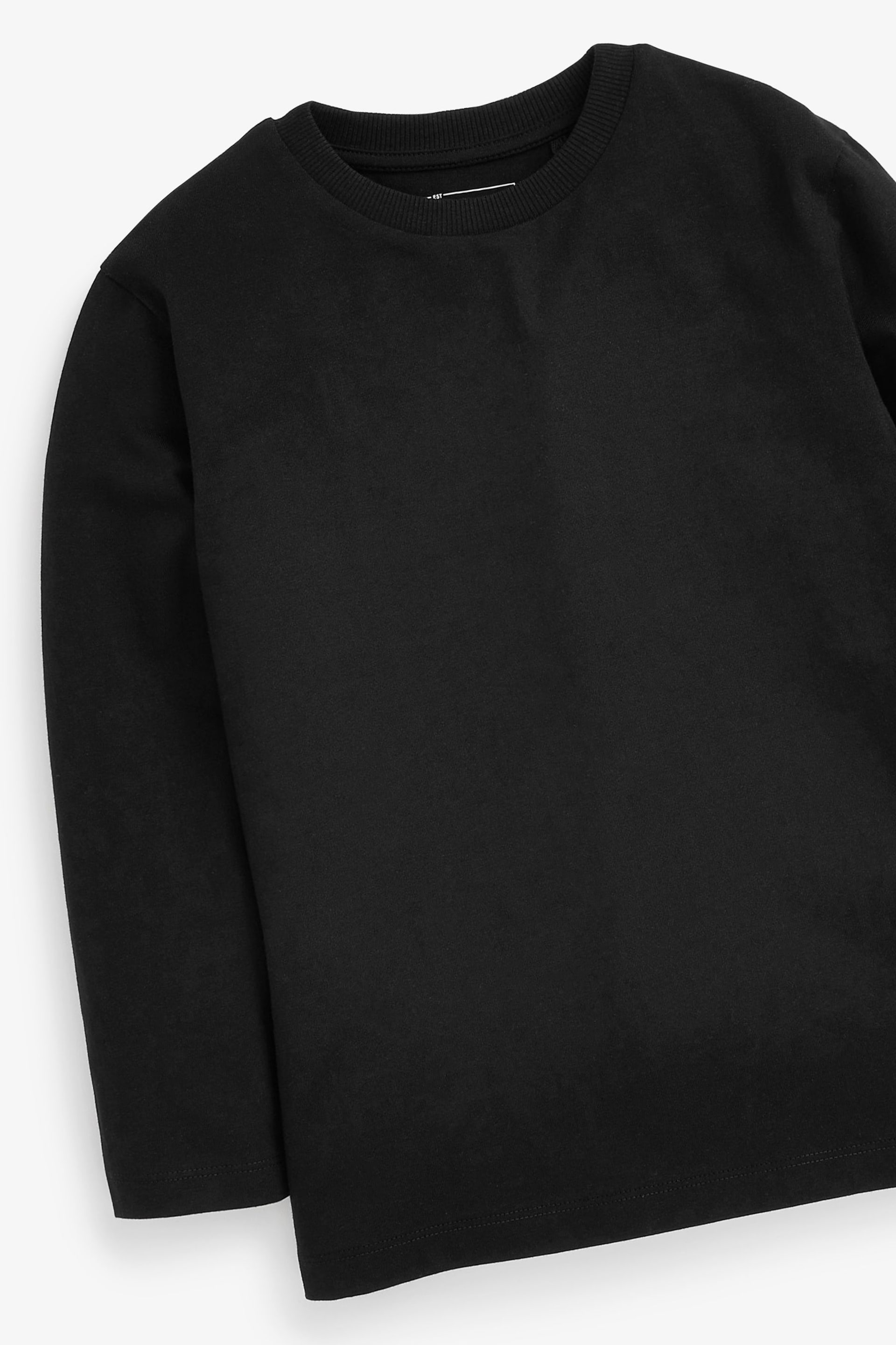 Black Long Sleeve T-Shirts (3-16yrs) - Image 5 of 5