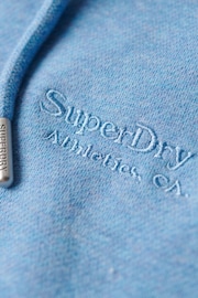 Superdry Light Blue Essential Logo Hoodie - Image 6 of 7
