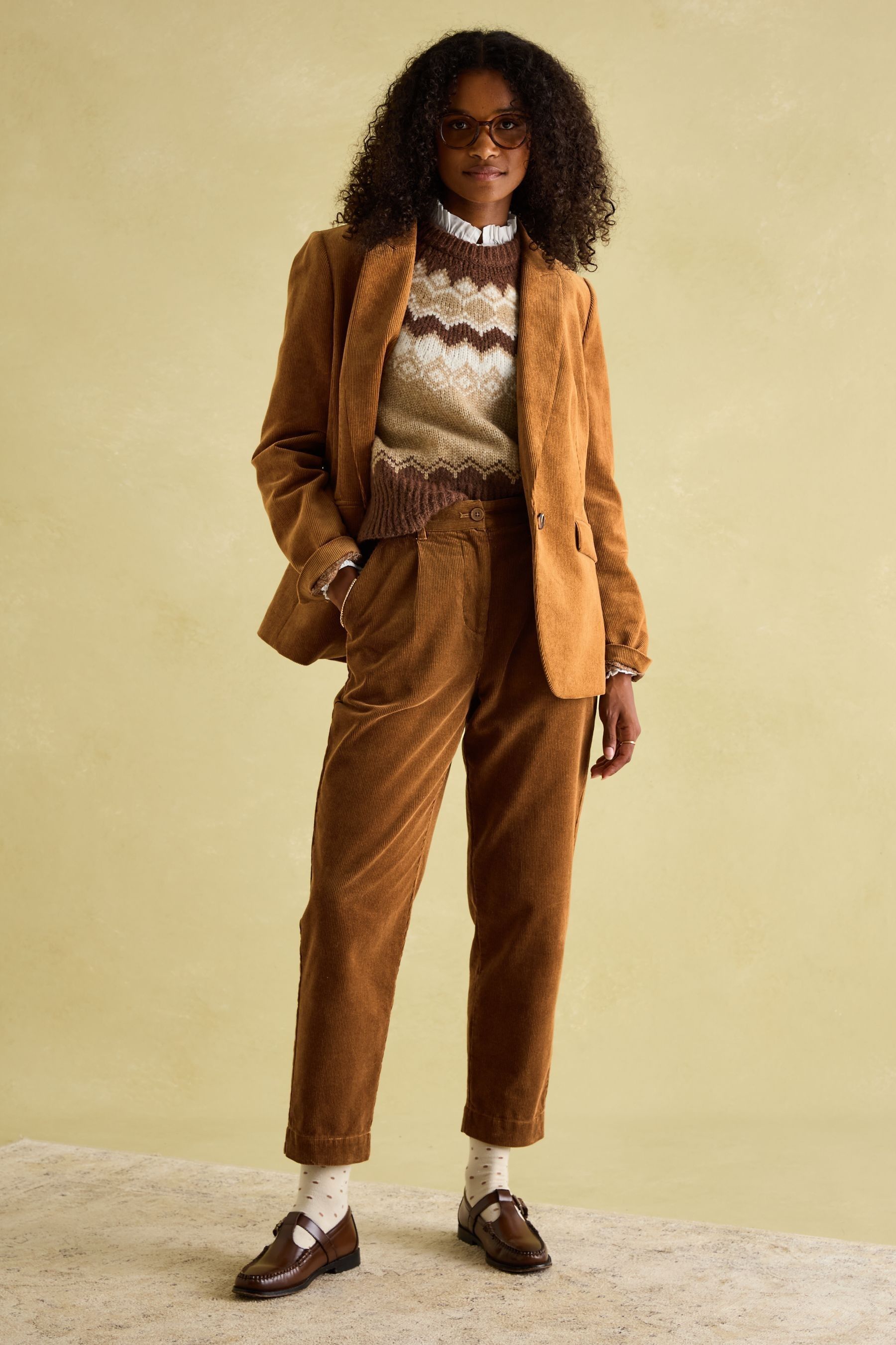 Tan corduroy blazer on sale