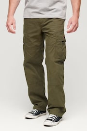 Superdry Green Baggy Cargo Trousers - Image 1 of 7