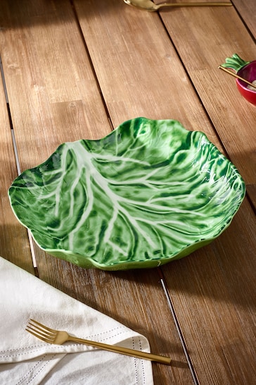 Green Cabbage Serveware Large Platter