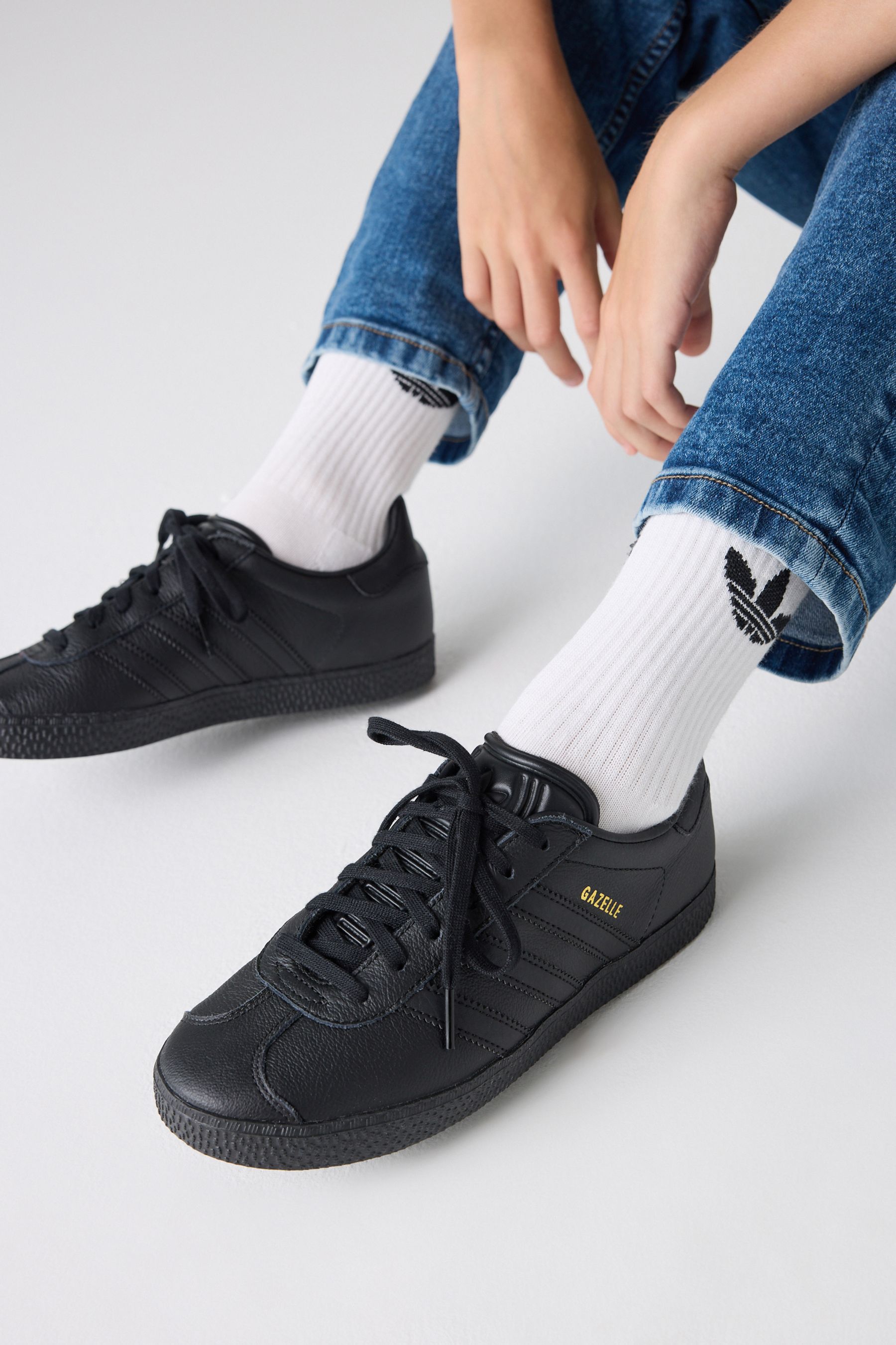 Buy adidas Originals Black Gazelle Junior Trainers from the Next UK online shop