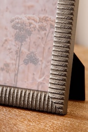Set of 2 Silver Textured Photo Frames - Image 3 of 4