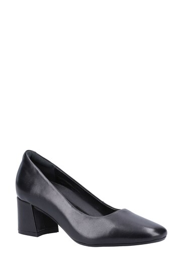 Hush Puppies Black Alicia Court Shoes