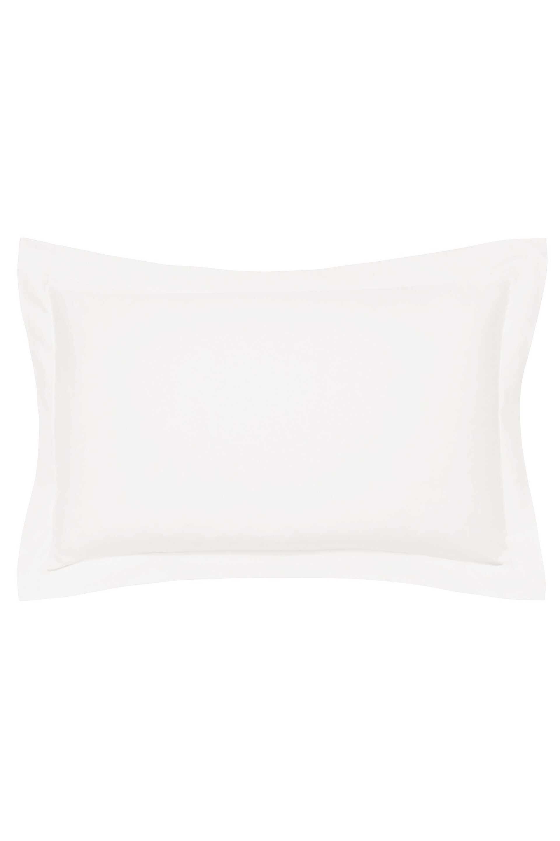 Bedeck Of Belfast Chalk White 1000 Thread Count Egyptian Cotton Sateen Large Oxford Pillowcase - Image 2 of 3