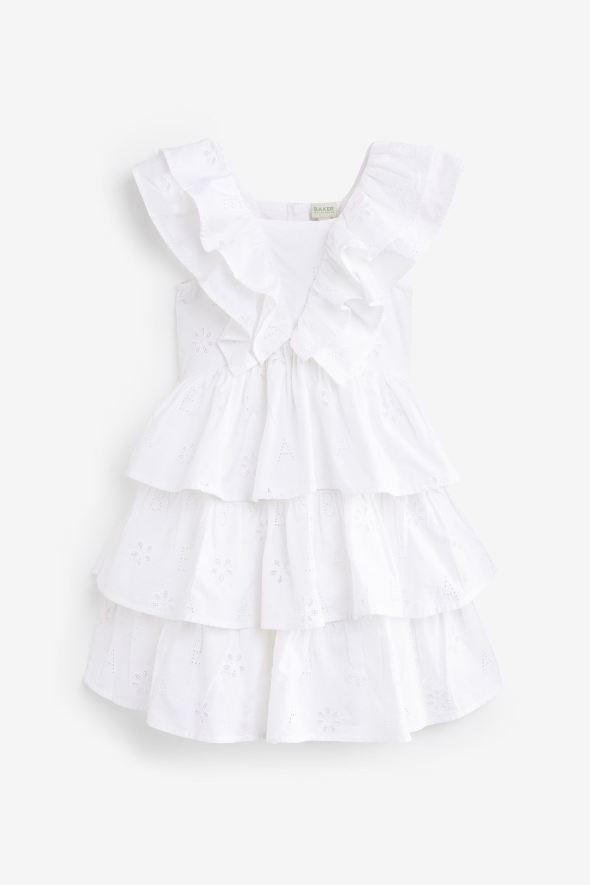 Baker by Ted Baker Frilled Broderie Dress - Image 17 of 20