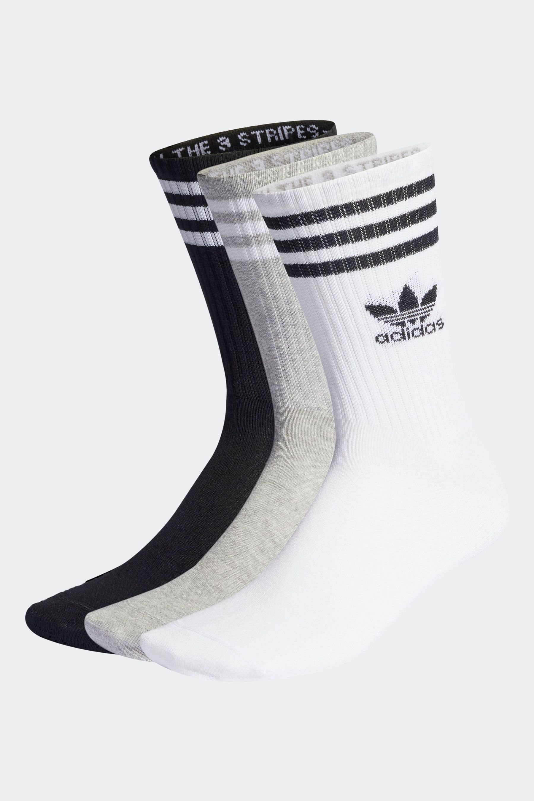 Adidas crew socks white online