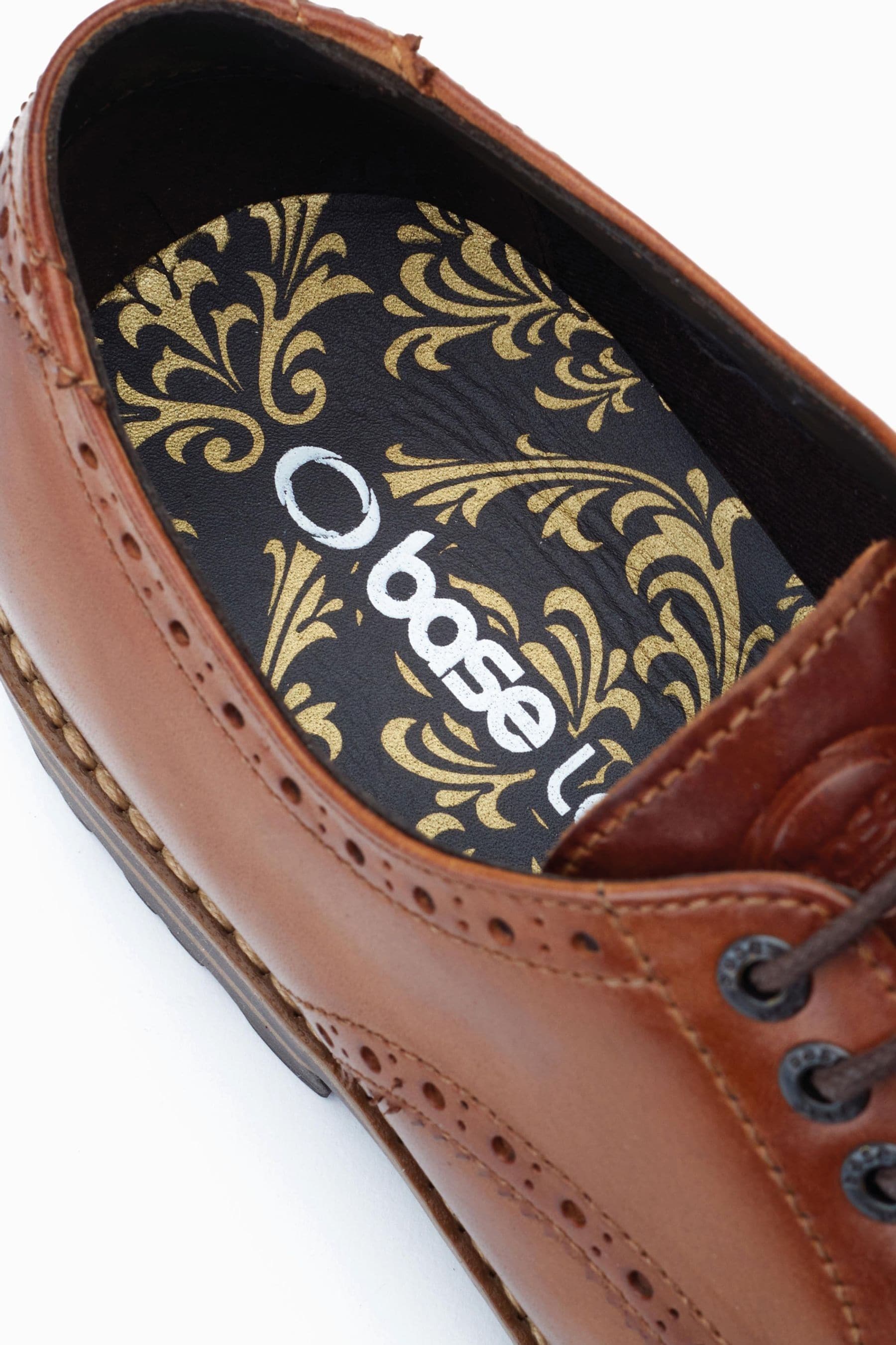 Buy Base London Gibbs Lace Up Brogue Brown Shoes from the Next UK