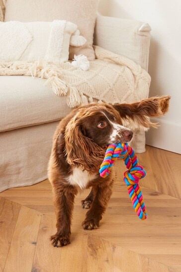 Multicoloured Rope Double Knot Pet Toy