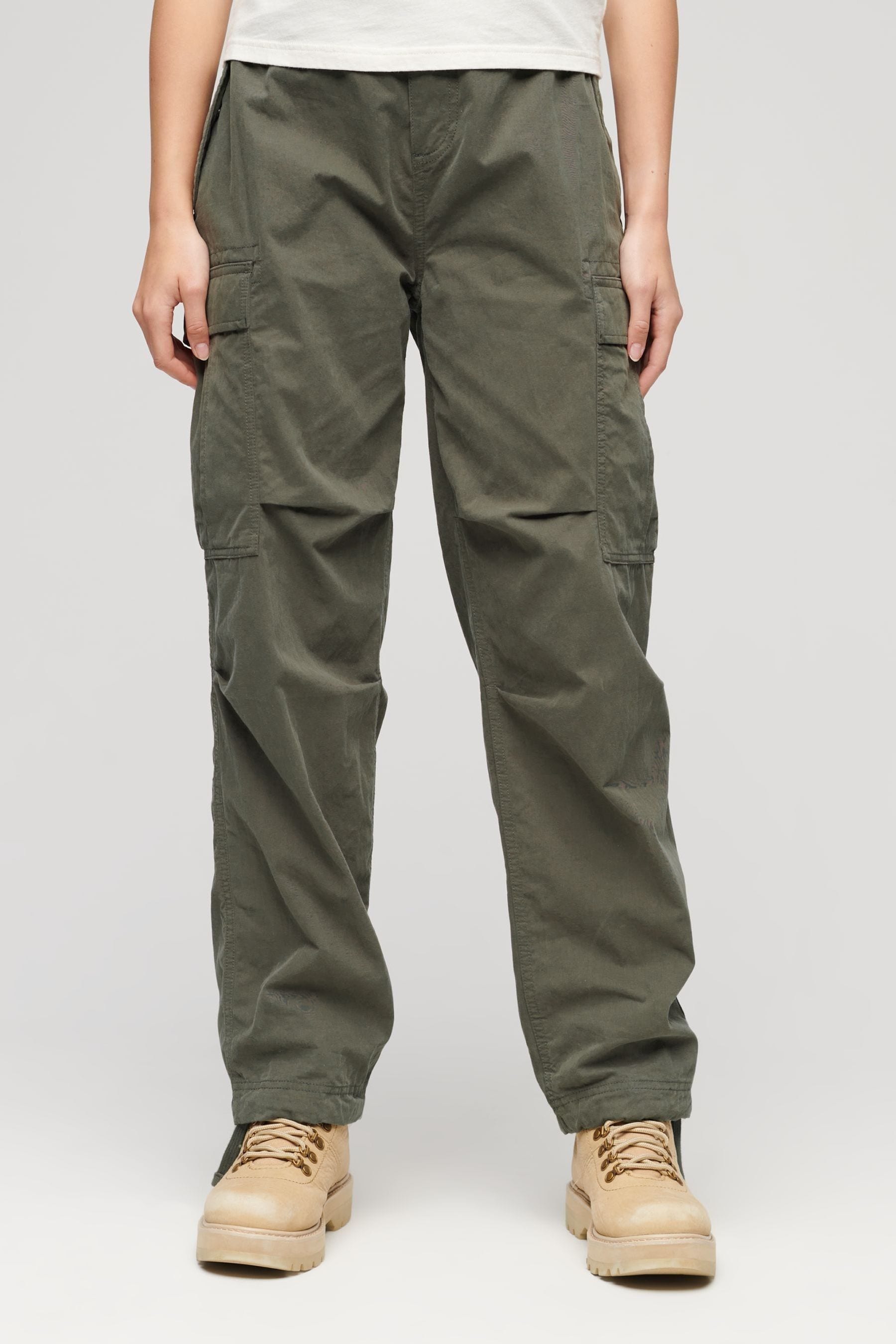 Buy Superdry Green Parachute Grip Cargo Utility Trousers from Next Luxembourg
