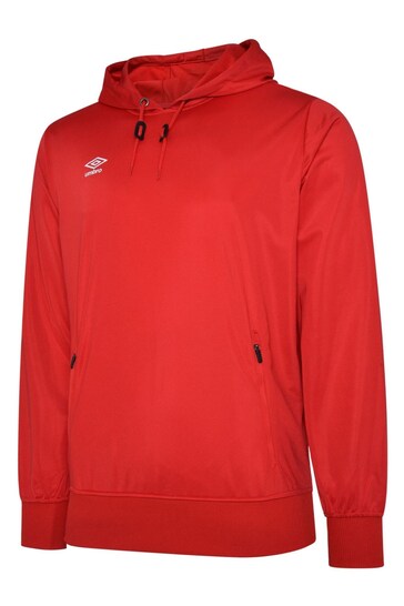Umbro Red Poly OH Hoodie