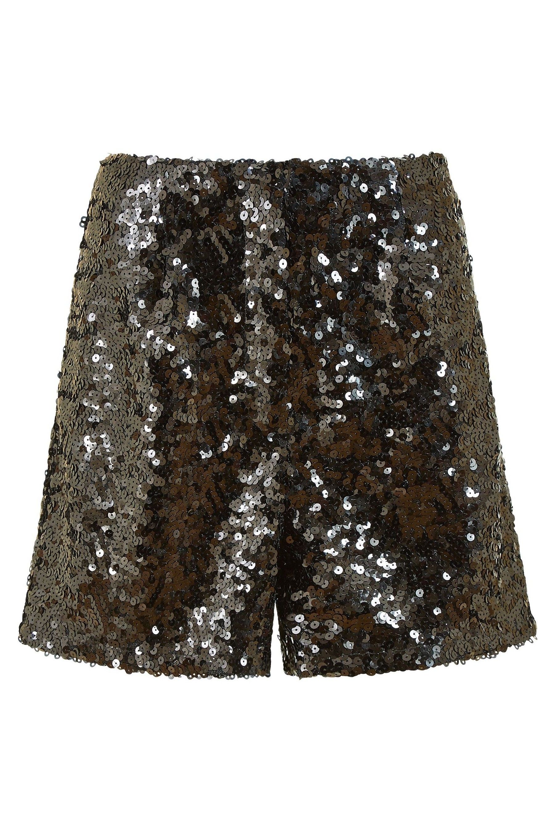 Buy Yumi Black Sequin Mini Shorts from Next Canada