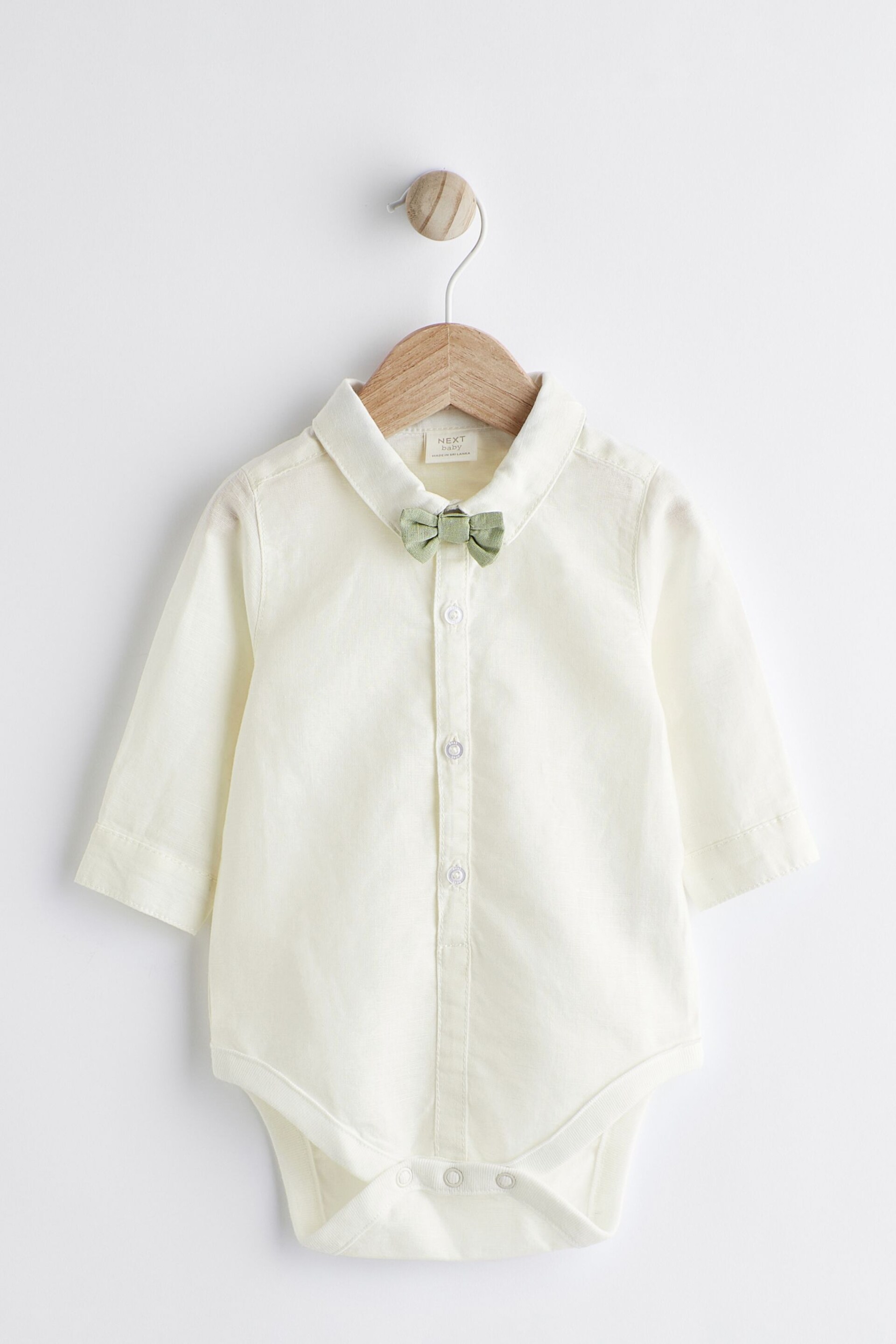 Sage Green Baby Shirt, Trousers and Braces 3 Piece Set (0mths-2yrs) - Image 6 of 13