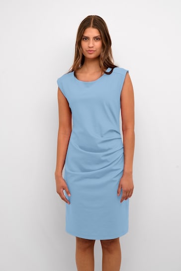 Kaffe Blue India Sleeveless Fitted Cocktail Dress