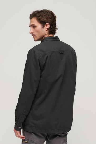 Superdry Black Canvas Workwear Overshirt
