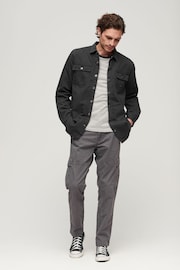 Superdry Black Canvas Workwear Overshirt - Image 3 of 3