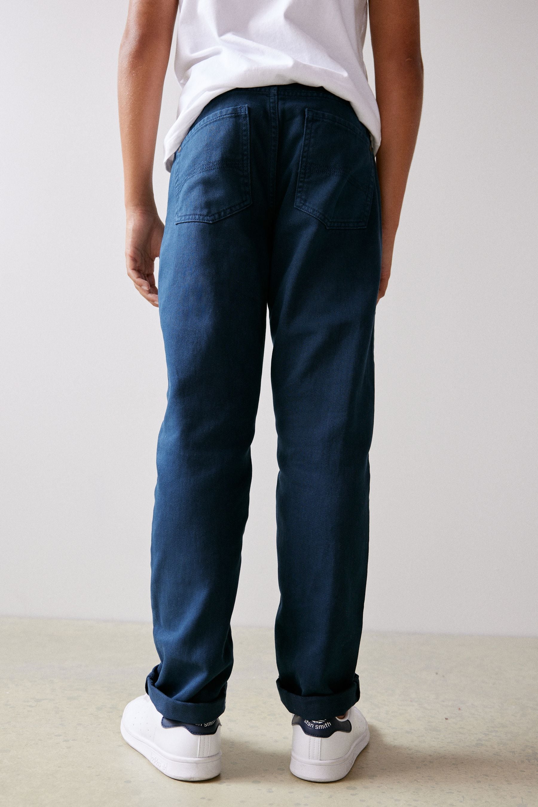 Navy hotsell cotton jeans