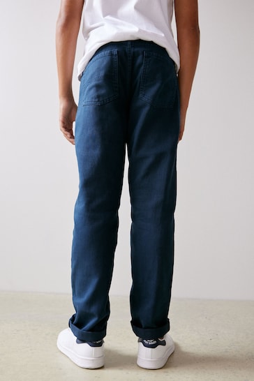 Blue Navy Regular Fit Cotton Rich Stretch Jeans (3-17yrs)