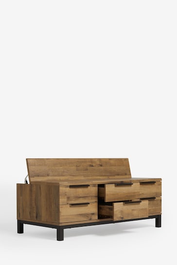 Dark Bronx Large Coffee Table With Drawers