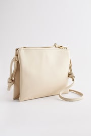 Bone Cream Leather Cross-Body Bag - Image 7 of 10