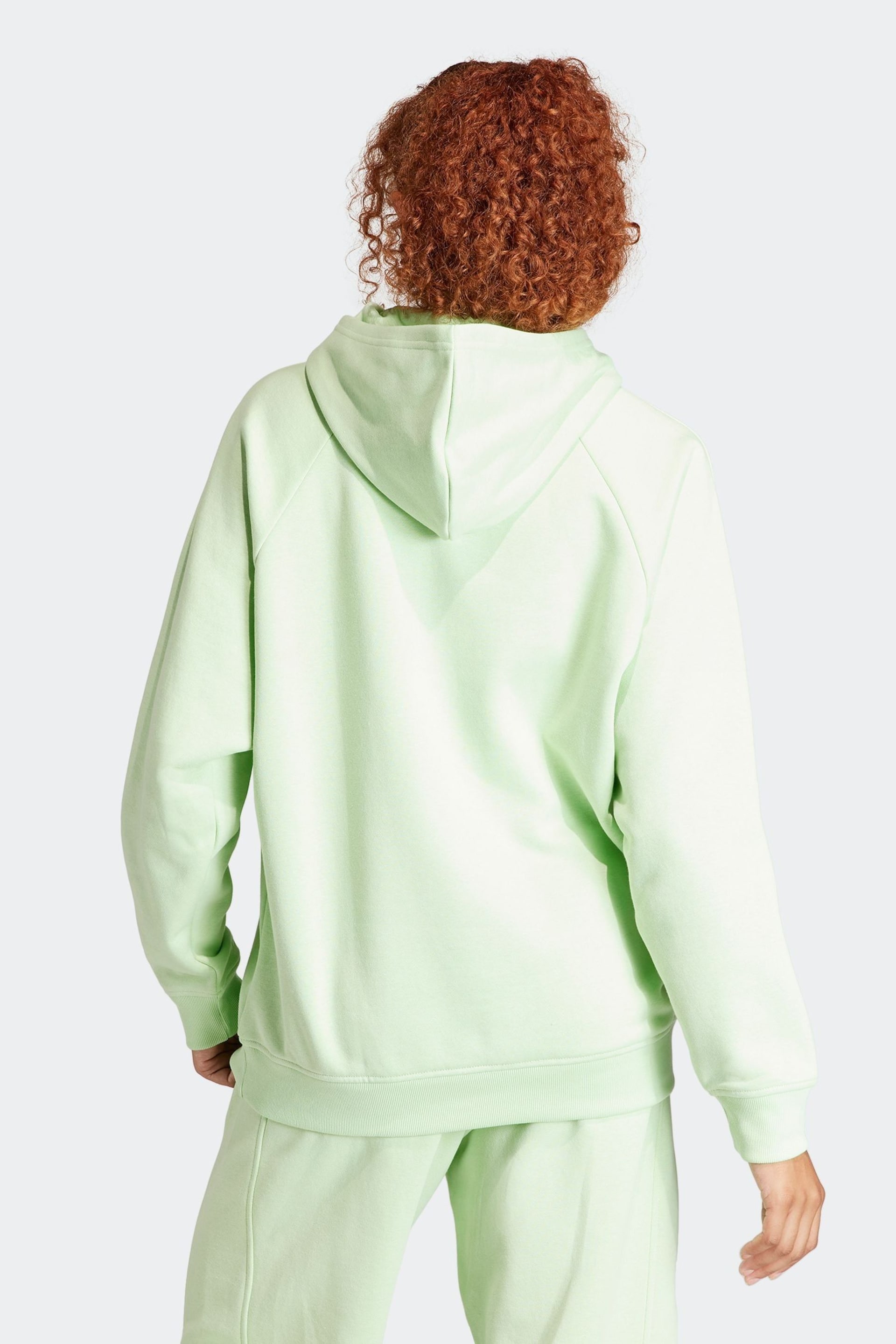 adidas Green Boyfriend Sportswear All Szn Fleece Hoodie - Image 2 of 7