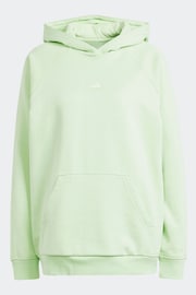 adidas Green Boyfriend Sportswear All Szn Fleece Hoodie - Image 7 of 7