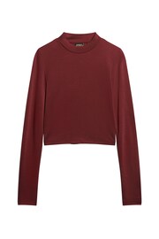 Superdry Red Jersey Open Back Top - Image 4 of 7