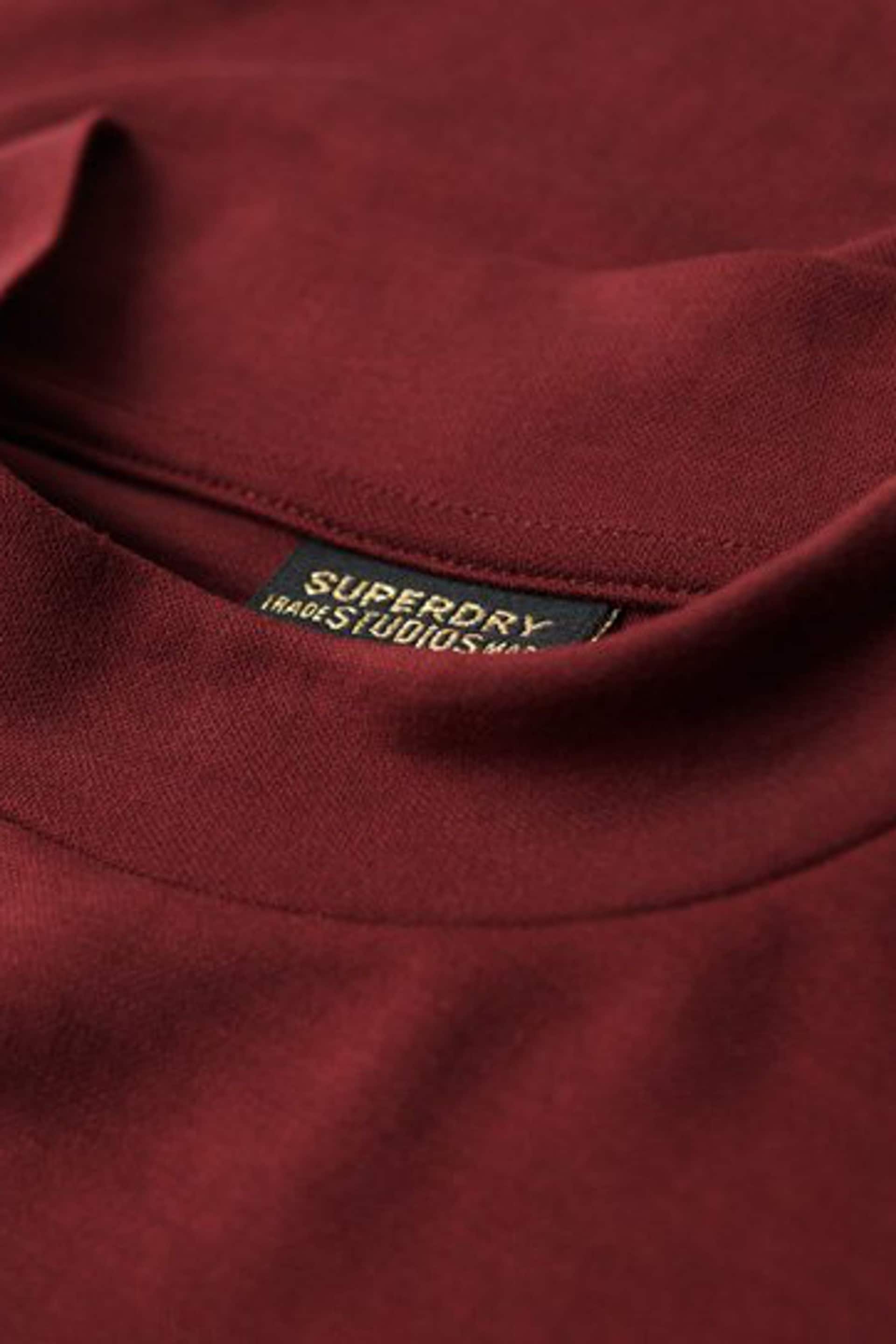 Superdry Red Jersey Open Back Top - Image 7 of 7