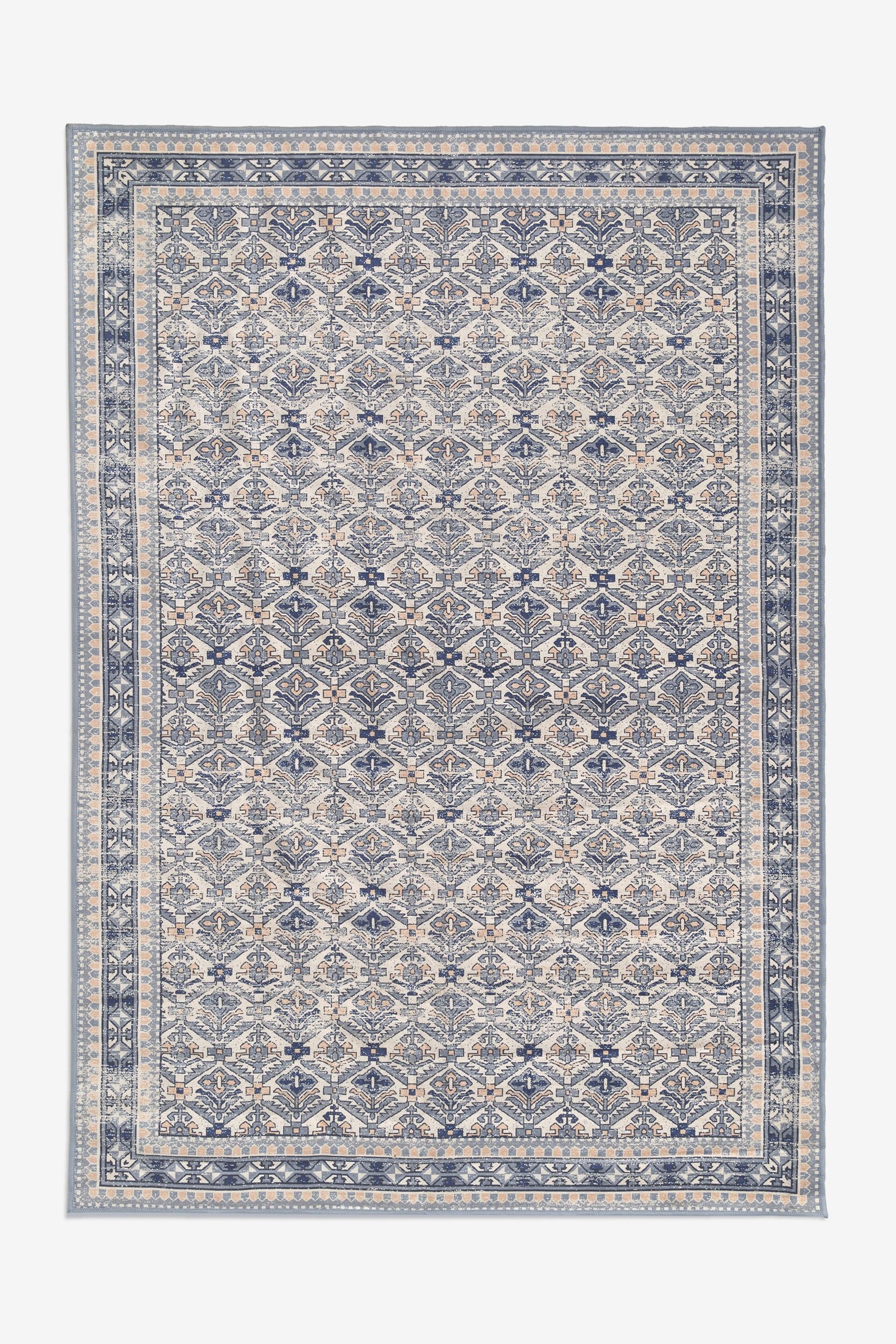 Grey Beatrice Oriental Washable Rug - Image 6 of 6