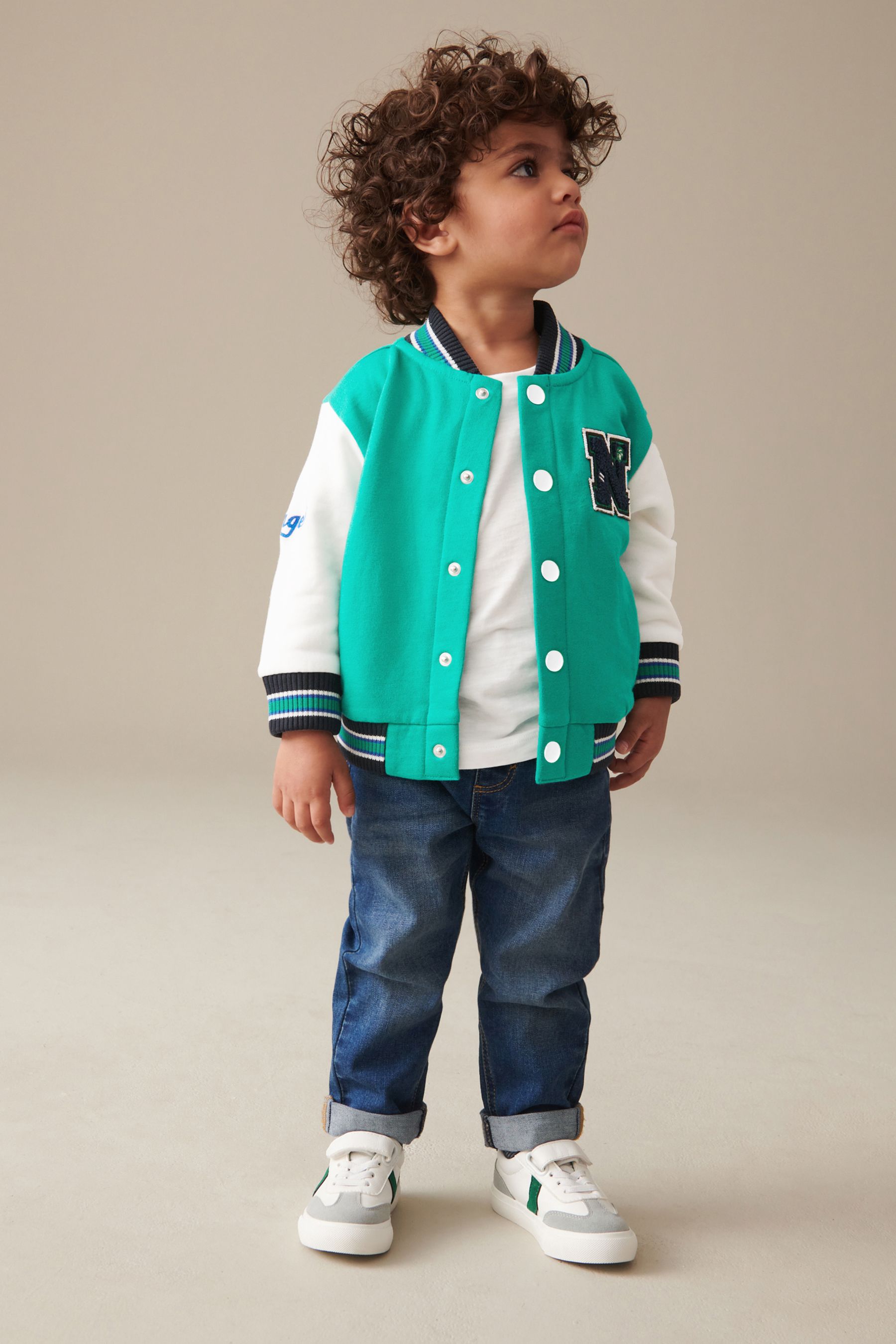 Buy Green Letterman Jacket 3mths 7yrs from the Next UK online shop