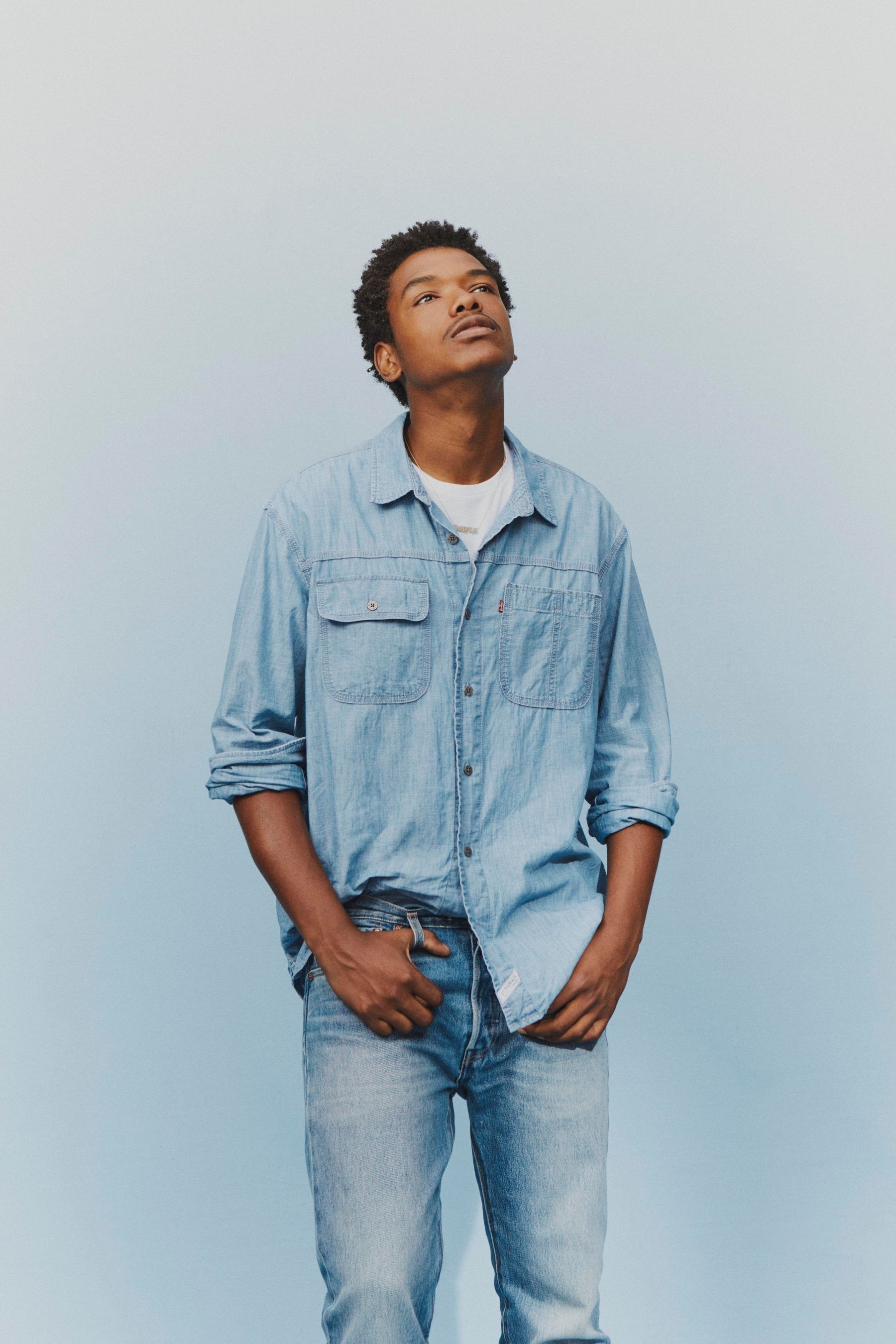 Levi's chambray mens shirt 2025