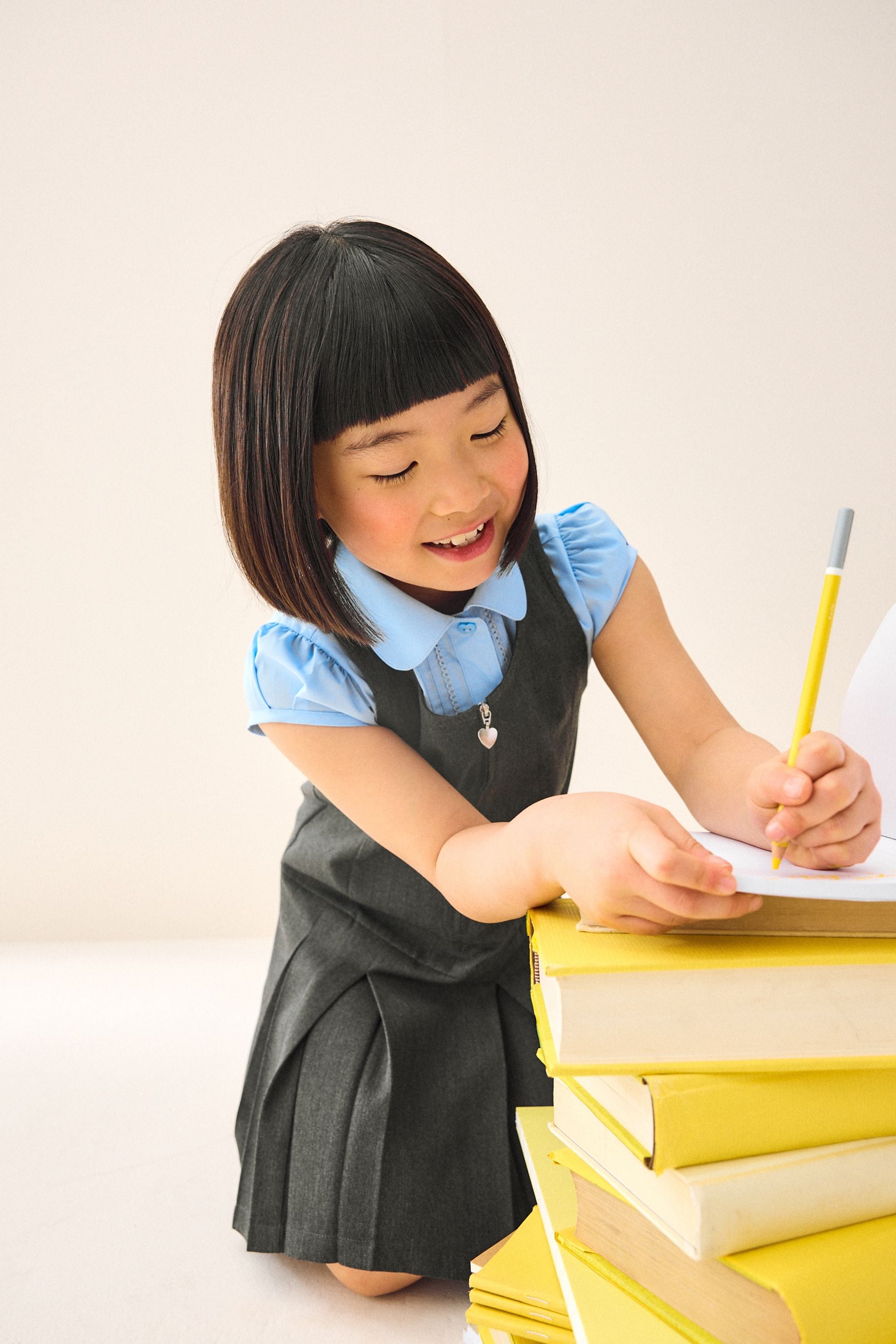 Buy Grey Regular Fit Zip Front School Pinafore 3 14yrs from the Next UK online shop