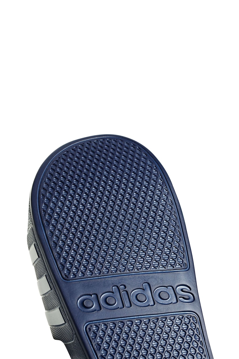 adidas Navy Sportswear Adilette Aqua Slides - Image 8 of 8