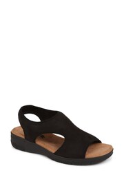 Pavers Easy FIt Black Pavers Easy FIt Eloisa Extra Wide 6E Fit White Sandals - Image 2 of 5