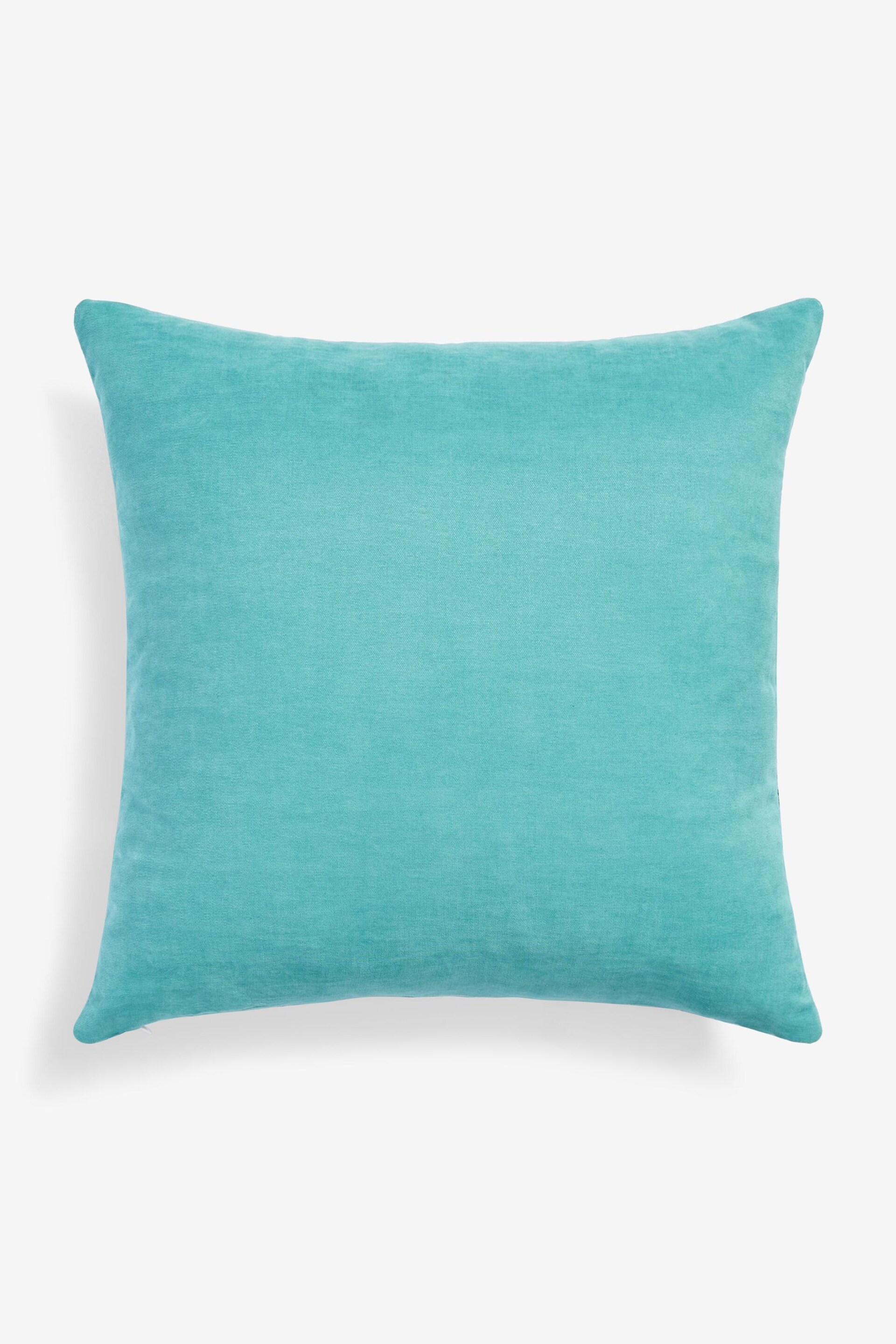 Green 50 x 50cm Abstract Leaf Cushion - Image 3 of 5