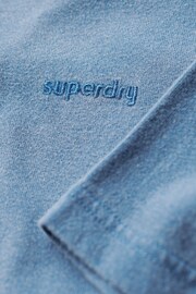 Superdry Light Blue Vintage Washed T-Shirt - Image 5 of 6