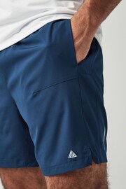 Blue 7 Inch Active Gym Sports Shorts - Image 5 of 10