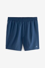 Blue 7 Inch Active Gym Sports Shorts - Image 7 of 10