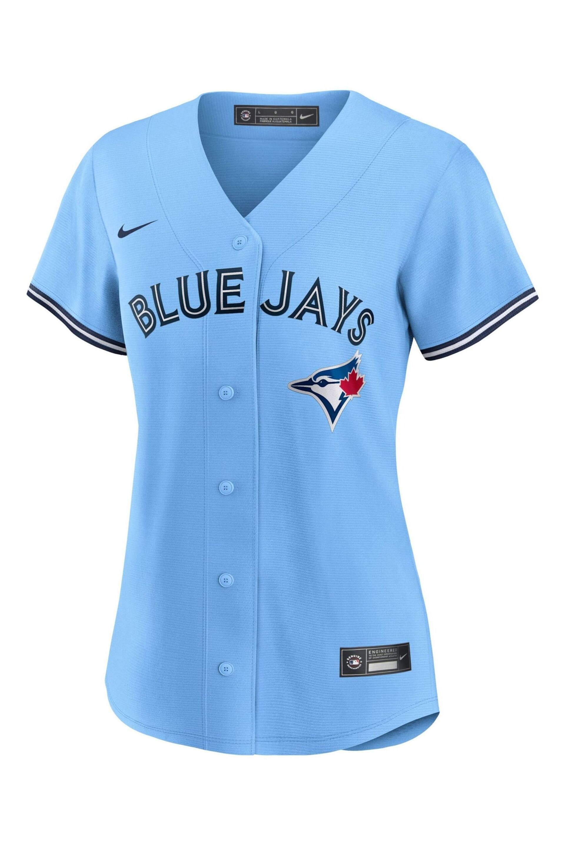 Nike Blue Toronto Jays Official Replica Alternate Road Jersey Womens - Image 2 of 3