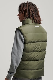 Superdry Green Sports Puffer Gilet - Image 4 of 9