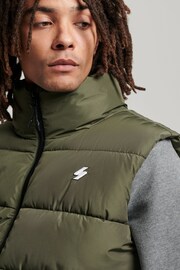 Superdry Green Sports Puffer Gilet - Image 5 of 9