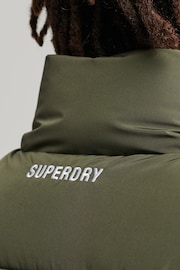 Superdry Green Sports Puffer Gilet - Image 6 of 9
