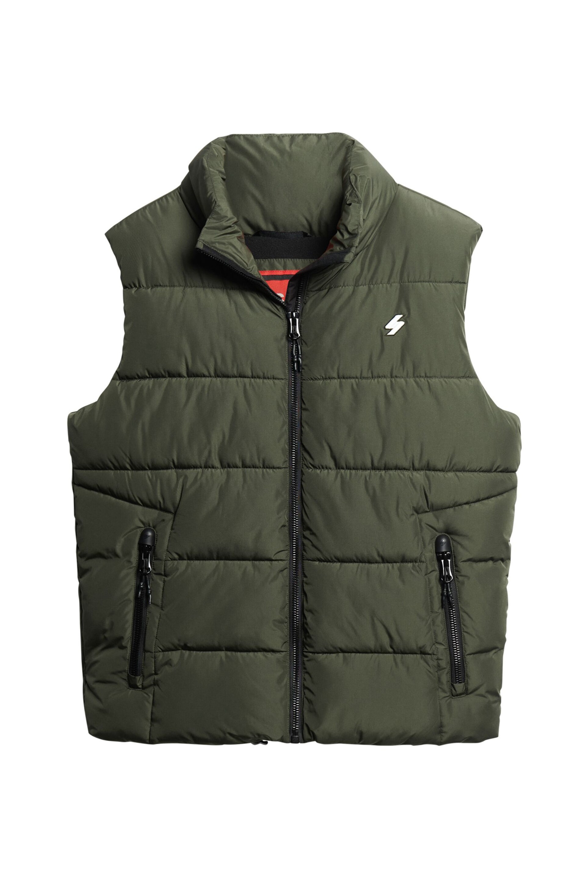 Superdry Green Sports Puffer Gilet - Image 7 of 9